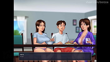 Preview 3 of Black Pov Entures - I impregnated my step sister while mom cooked breakfast in next room (Summertime Saga - Jenny)