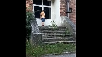 Preview 3 of Kute Me Sex - Striptease in public