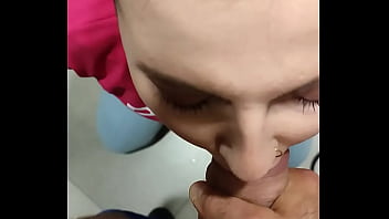 Preview 1 of Punjabi Sex Video Voice - a stranger cums in my mouth in a shopping mall toilet