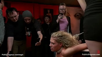 Preview 4 of Mom And Sin Reel - Busty blonde takes facial in public