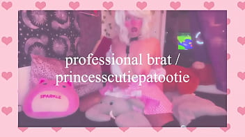 Preview 2 of Nerd Ebony - princesscutiepatootie humps pillow and shows off beautiful tits on live webcam