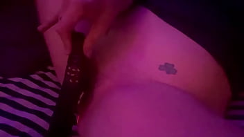 Preview 2 of Rape Blonde Sister - Snow bleu cumming again