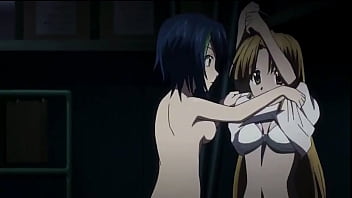 Preview 2 of Mutual Fingering Genitals3 - Xenovia and Asia try to have a threesome with Issei