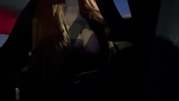 Preview 2 of Porn Not Dig - Italian Big Tits Milf Artemisia Love Sexy Solo Driving in Los Angeles Horny Nipples Play