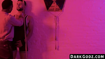 Preview 1 of Banana Girl One - DarkGodz.com - Ebony hunk&#039_s seduction leads to an intense interracial bareback session