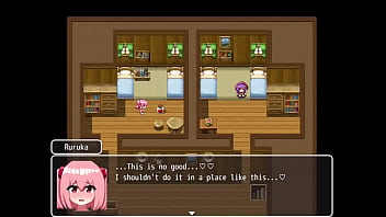 Preview 1 of Seachkookpron - Garota fofa de uma vila fode com v&aacute_rios homens na cidade - Ruruka&acute_s Errand - Full Game