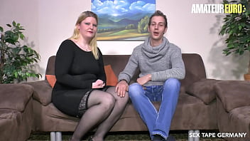 Preview 1 of Xx Xxxxxxwww - SEX TAPE GERMANY - Chubby Mature Blondie Enjoys Rough Sex On The Floor With Her Husband
