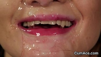 Preview 2 of Badi Moms Fuck - Feisty doll gets cumshot on her face sucking all the load