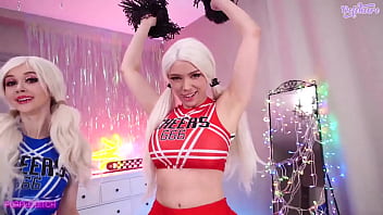 Preview 1 of Deepthroat Swallow Down Throat - Squirting cheerleaders by Octokuro