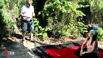 Preview 1 of Mistress Shit Vomit - This Gypsy witch is seeing my futur with my cock in her ass Full HD Video