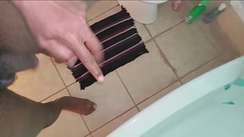 Preview 4 of Skirt Humping Licking - Bathroom quickie 1