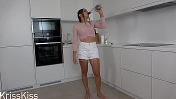 Preview 1 of School Girl Fuck Aod Man - CUTE GIRL,  HARD FACE FUCK AND PUSSY AFTER FAILING THE EXAM! FASIAL CUMSHOT
