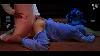 Preview 1 of Vabi Ji Ka Xxx - Femdom fuck his ass in a cowgirl position. Pajamas strapon pegging