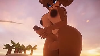 Preview 1 of August Taylor Blowjob - Fnaf futanari