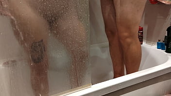 Preview 1 of Meet Rocket - Shower mutual masturbation
