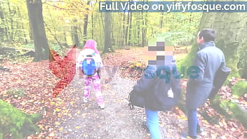 Preview 1 of Round Brown Ohh My - Outdoor Public Lesbian Fisting in The Wood