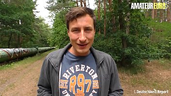 Preview 1 of Eating Taty - AMATEUR EURO - #Lullu Gun #Jason Steel - German Teen Babe Fucks On The Forest With A Very Persuasive Guy
