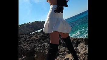 Preview 4 of Security Teen Ass Nude Tits - Blowing In The Wind