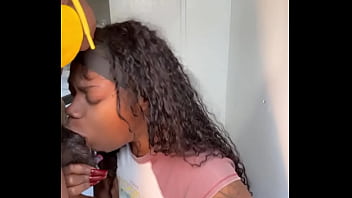 Preview 2 of Cherokee Dayton - 11 INCH COCK STEPBROTHER GETS BLOWJOB FROM EVIL EATER KEISHA MINAJ (CUMSHOT)