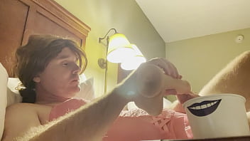 Preview 2 of Conalepxxx - CindiCsissy. Eating my own cum off a dildo.