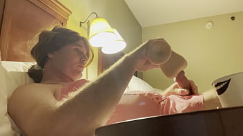 Preview 1 of Conalepxxx - CindiCsissy. Eating my own cum off a dildo.
