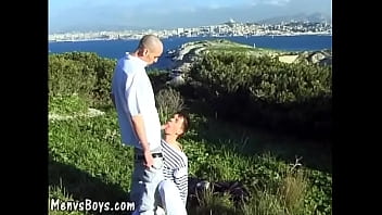 Preview 1 of Damn Friend - Fresh lad gets butt-fucked alfresco