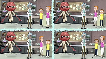 Preview 3 of Bbw Sexy Carly Bang British - Rick Y Morty s02e01 comp.leta