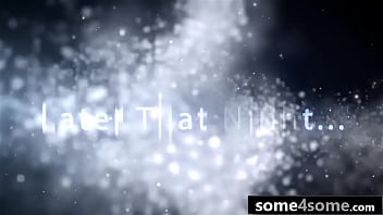 Preview 2 of Somali Milf Com Sex - Three Horny Teens Catch and Fuck Big Dick Santa For Christmas