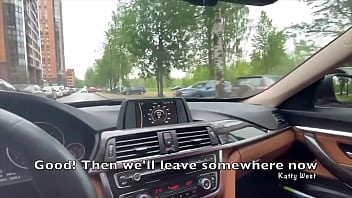 Preview 1 of Cewe Cantik Ngewe Sambil Nelpon - Slut sucked dick in the car for money
