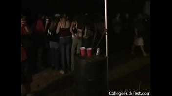 Preview 2 of Pantree - Dick eating blonde teen rides coed cock during Fuck Fest Party