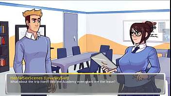 Preview 4 of Family Coutch - Academy 34 Overwatch (Young &amp_ Naughty) - Part 19 Studing With My Teacher Mei By HentaiSexScenes