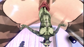 Preview 4 of Jacky Joy Black Man - gigantic girl mini alien