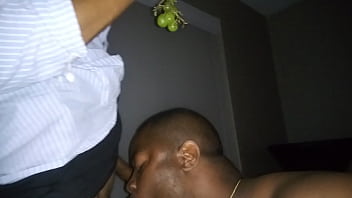 Preview 4 of Nanny On Boy - ATE HIS UNCUT DICK WHILE HE ATE GRAPES