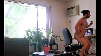 Preview 1 of Guy Is Squirting - Nudist Hippie working