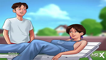 Preview 2 of School Gril Fast Tame Xxx - SummertimeSaga - will we do yoga more often? E1 # 91