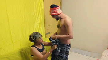 Preview 2 of Sex In The Time High - Horny wife with big tits Adori and hanif pleasing her lover in at home sex