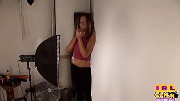Preview 4 of Sweet Litle - Busty bigboobs babe sucks and gets fucked after shooting