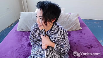 Preview 1 of A Casa Das - Yanks Babe Cutey Asian Hope Gold Playing With Her Pussy