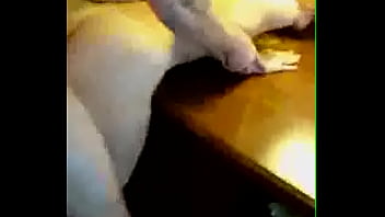 Preview 3 of Abena Billa - Friend Films Bearded Guy Fucking His Gf On Hotel Room Desk