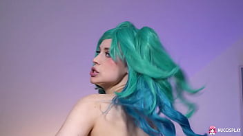Preview 4 of Tied Tickle Vibes - Horny hentai slut Nikki Hill riding rubber cock.