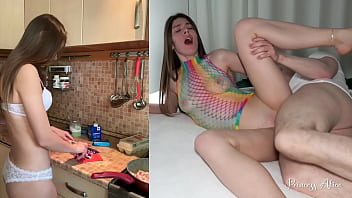 Preview 2 of Madure Femdom - LIFE OF A STUDENT - Enjoying Tasty Food And Cock - Princess Alice
