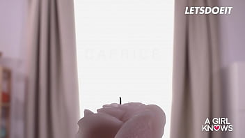 Preview 1 of Www Bd Porn Com - Charlie Red Seduced By Brunette Masseuse Into Lesbian Fuck - A GIRL KNOWS