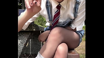 Preview 4 of Animnsx - Cute asian femboy outdoor nudity