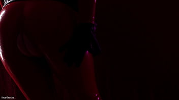 Preview 3 of Lelu Love Keeps On Riding - sexual pin up fetish model slowly teasing in oily shiny sex costume - halloween video (Arya Grander)