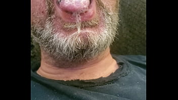 Preview 3 of Blonde Sex Kitchen Hom - My Friend Said She Thought it&#039_d be Hot to See a Guy with Cum in his Mouth,  So I Made Her a Video!