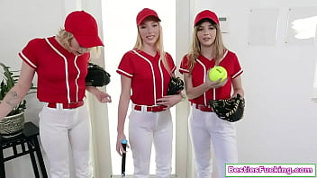 Preview 1 of Mother And Son Forced Video - Baseball babes get fucked by their coach