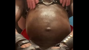 Preview 1 of Nasas Esc - Black Mature Muscle is Recipient of Strictly Self Ordered Oiled BBC &amp_ Chest Worship