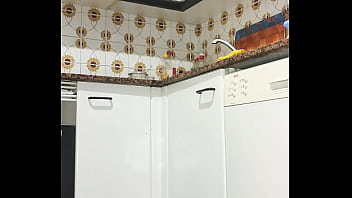 Preview 1 of Factory Of Boobs - HE ASKS ME TO CLEAN THE KITCHEN AND I END UP CUMING IN SQUIRTS