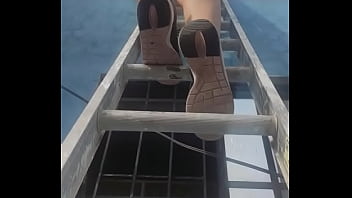 Preview 4 of Rachel Hayes - ME TOCA SUBIR ESCALERA EN TANGA