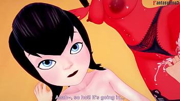 Preview 4 of Kuperkosa Ibu Mertuaku - Meru the Succubus &amp_ Mavis Dracula in the lockers room | Threesome | 4 Mill Especial | Free